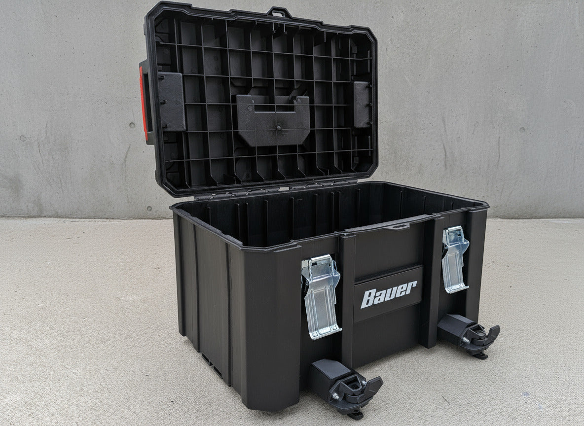 Open snowmobile storage case hard case
